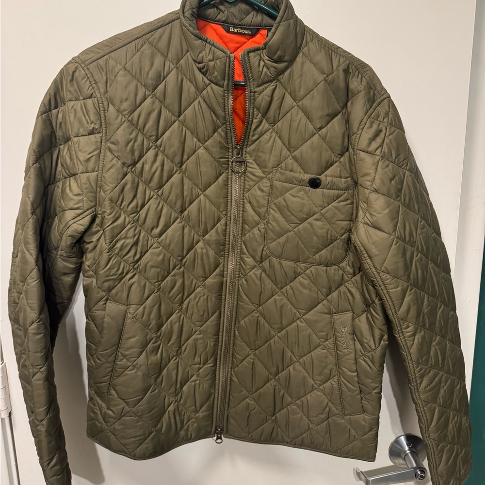 Barbour men’s green quilted jacket (Medium)